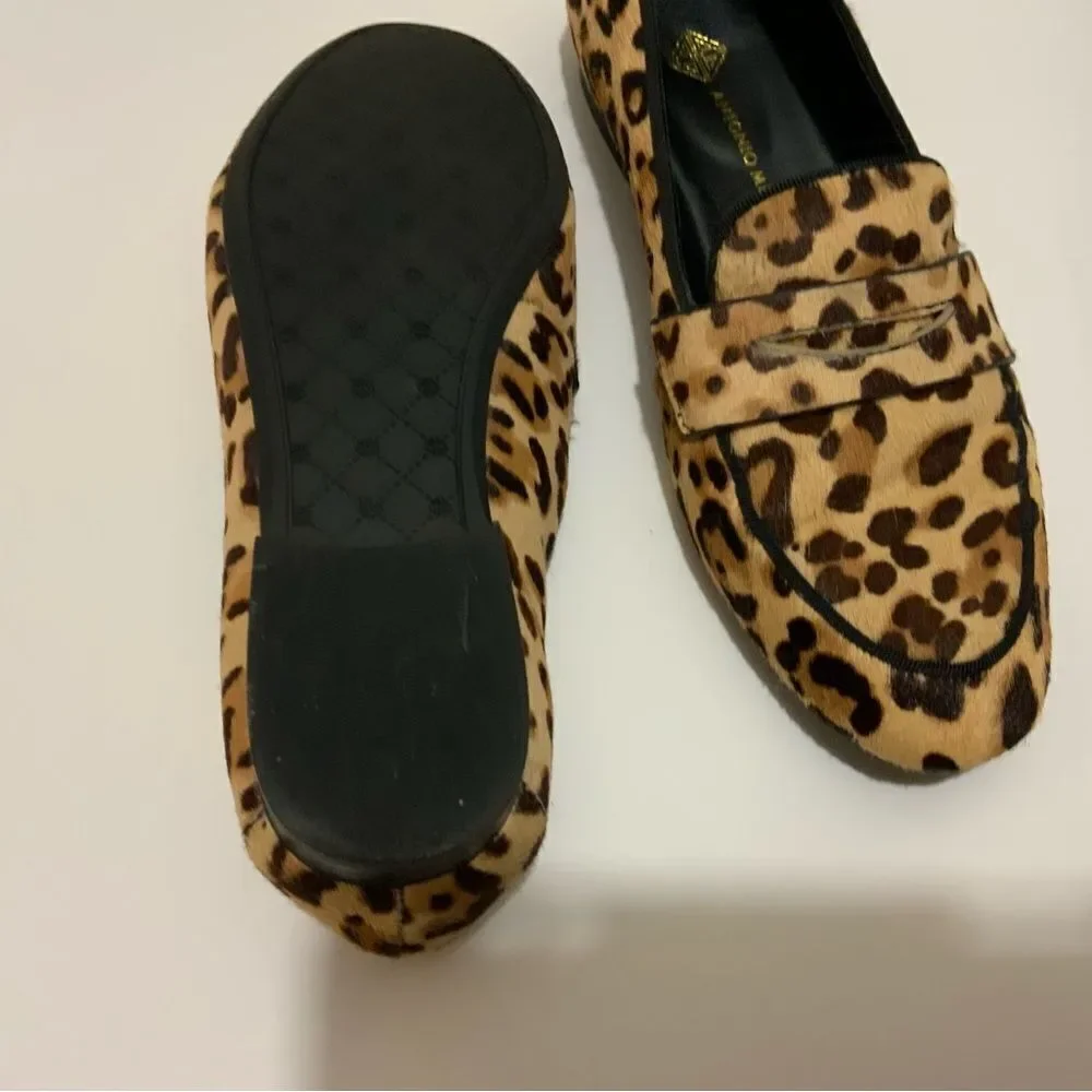 Antonio Melani Leopard Print Loafers 6.5 M
